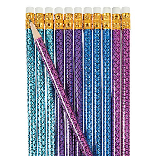 Fun Express - Mermaid Pencil - Stationery - Pencils - Pencils - Printed - 24 Pieces