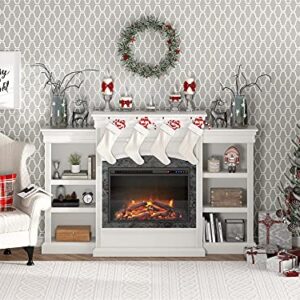 Ameriwood Home Lamont Mantel Fireplace, White