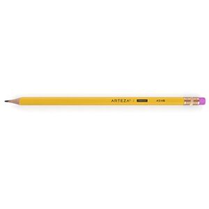 ARTEZA HB Pencils #2, Pack of 48, Wood-Cased Graphite Pencils in Bulk, Pre-Sharpened, with Latex-Free Erasers, Office & School Supplies for Exams and Classrooms