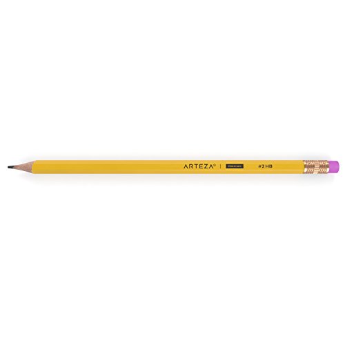 ARTEZA HB Pencils #2, Pack of 48, Wood-Cased Graphite Pencils in Bulk, Pre-Sharpened, with Latex-Free Erasers, Office & School Supplies for Exams and Classrooms
