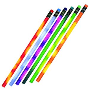 color changing mood pencil with eraser – graphite pencil – made of quality wood, set of 24, assorted colors – made in usa