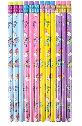 24 Unicorn Pencils- Great For Classrooms, School Supplies, And Party Favors