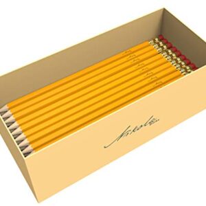 Nikola Works Bulk Premium Pre-Sharpened Wood Cased #2 HB Pencils With Erasers 650 Pack