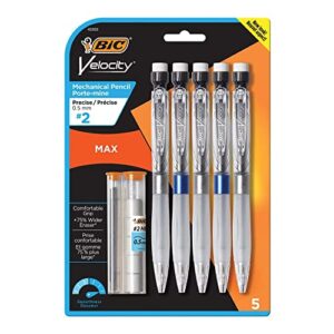 bic mpmx5p51 velocity max pencil, hb2, no. 2, 0.5 mm