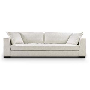 POLY & BARK Capri Fabric Sofa, Bright Ash