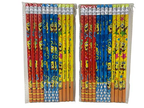 Spongebob Squarepants Authentic Licensed 24 Wood Pencils