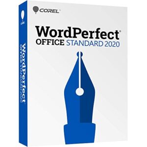 corel wordperfect office 2020 standard | word processor, spreadsheets, presentations | newsletters, labels, envelopes, reports, fillable pdf forms, ebooks [pc disc] [old version]