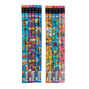 raymond geddes dog man pencils with erasers (pack of 36)