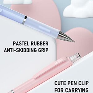 Nicpro 3PCS Pastel Mechanical Pencil Set, Cute Mechanical Pencils 0.7 mm with 6 Tubes HB Lead Refills& 3PCS Eraser& 9PCS Eraser Refill for Student Writing, Drawing, Sketching, Drafting -Come with Case