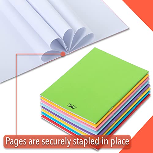 Mr. Pen- Colorful Blank Books, 4.2 x 5.5 Inches, 32 Pages, 8 Pack, Blank Notebooks for Kids, Mini Notebooks for Kids, Mini Journal for Students, Blank Journal for Kids, Unlined Notebook, Kids Journal