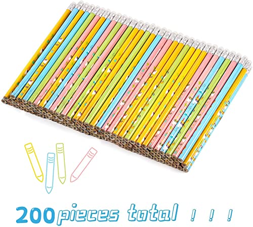 200 Pieces Llama Cactus Pencils Fun Pencil with Erasers for Children or Students as Great Party Favor,Reward and Novelty Gifts (200)