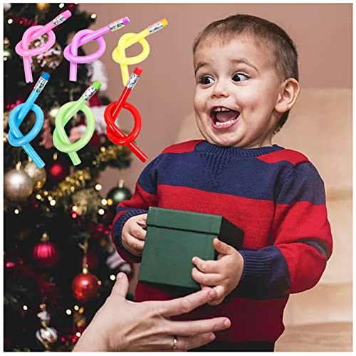 48 PCS Flexible Soft Pencil,Colorful Bendy Pencil,Magic Bendable Pencil with Eraser for Kids Gifts and Reward