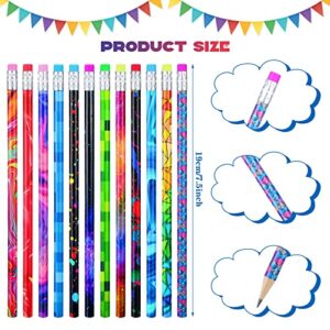 Wooden Pencil with Eraser Assortment Colorful Pencils for Kids Writing Fun Assorted Pencils Novelty Kids Pencils Fun School Supplies for Classroom, Student Reward, Stationery Party Favors(25 Pieces)