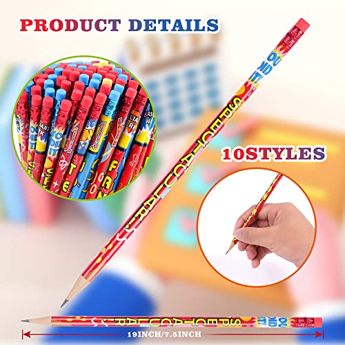 Kolewo4ever 200 Pieces Inspiring Pencils Motivational Encouragement Pencils Positive Pencils for Teachers Classrooms Reward Birthday Party Kids Gifts Supplie School,Learning Activities (200)