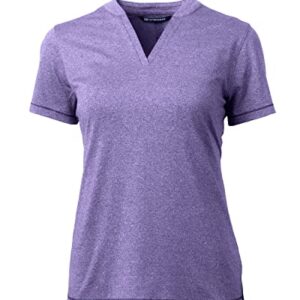 Cutter & Buck Forge Stretch Womens Blade Top, College Purple Heather, XXXL