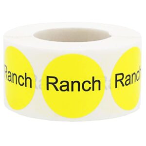 ranch deli labels 1 inch 500 total adhesive labels