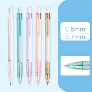 WEISHA Mechanical Pencil 1PC 0.5/0.7mm Automatic Pencils Propelling Pencil Cute Pencils Eraser Top Writing Stationery Office Supplies(0.7mm random 1pc)