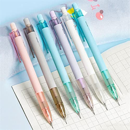 WEISHA Mechanical Pencil 1PC 0.5/0.7mm Automatic Pencils Propelling Pencil Cute Pencils Eraser Top Writing Stationery Office Supplies(0.7mm random 1pc)