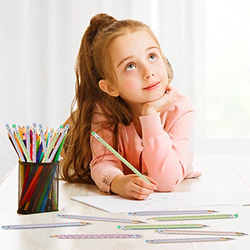 AUAUY Pencils #2 HB, Number 2 Pencils with Eraser, 12PCS Wood-Cased Pencils Cute Pencils Graphite Pencils Sketch Gift Pencils for Kids, Adults, School, Office, Wedding Party Favors - Floral Style