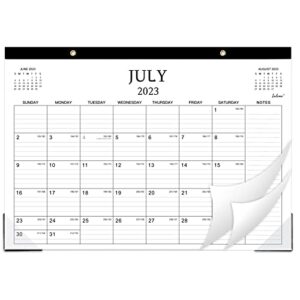 desk calendar 2023-2024 – 18 months large desk calendar from july 2023 – december 2024, 16.8″ x 12″, 2023-2024 desk calendar with 2 corner protectors, ruled blocks for daily organizing