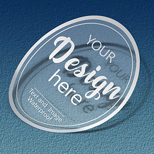 100-500 Pack 1.5"x1.5" Circle Custom Stickers,Waterproof Stickers Personalized Image,Logo Stickers Labels for Business, Weddings, Birthday Parties, Gifts