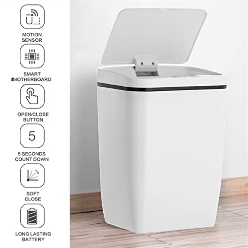 CXDTBH Automatic Touchless Intelligent Induction Motion Sensor Kitchen Trash Can Wide Opening Sensor Waste Garbage Bin