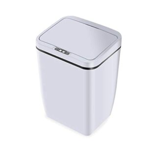 WENLII Automatic Intelligent Induction Trash Can Household Kitchen Bedroom Bathroom Trash Plastic Bin 12L