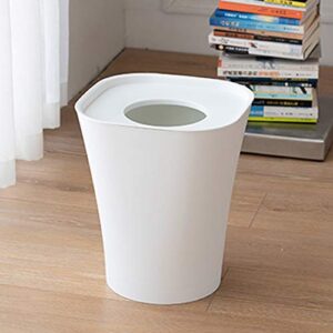 UNNIQ Trash can, Garbage Bin Household PP Material Trash Bin with Gland Placed in The Living Room Kitchen Bedroom (Color : Black)