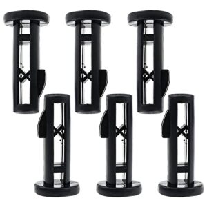 trash can latch，6 pcs rash can latch 62mmx16mm black plastic fit for 240l household and commercial wheelie trash bins