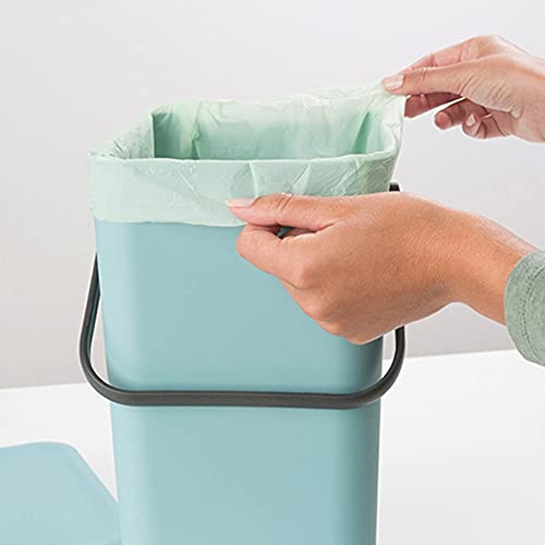 UNNIQ Trash can, 1pc Plastic Rectangular Small Trash Bin, Waste Paper, Trash Bin Container, with Handle, for Bathroom, Kitchen, Home Office, Dormitory Size: 22 * 27.9 * 40.1cm