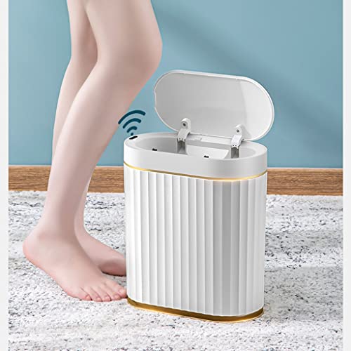 CXDTBH 7L Smart Sensor Trash Trash Bin Home Electronic Kitche Rubbish Bin Toilet Waterproof Narrow Storage Bucket