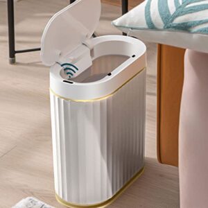 CXDTBH 7L Smart Sensor Trash Trash Bin Home Electronic Kitche Rubbish Bin Toilet Waterproof Narrow Storage Bucket