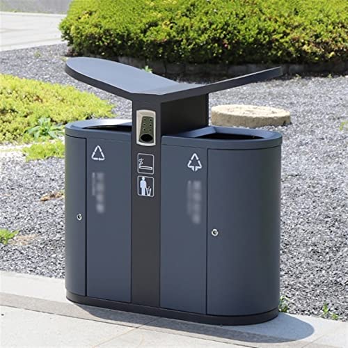 Outdoor Trash Cans Creative Gull-Shaped Trash Cans, Outdoor Classified Trash Cans with Ashtrays Simple Durable Outdoor Trash Cans for Street Parks and Public Places Garbage Can