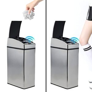 WENLII Smart Trash Bin Induction Dustbin Automatic IR Sensor Dustbin Rubbish Can Household Waste Bins Cleaning Accessories (Color : D, Size : 11cm x 18.5cm x 33.5cm)