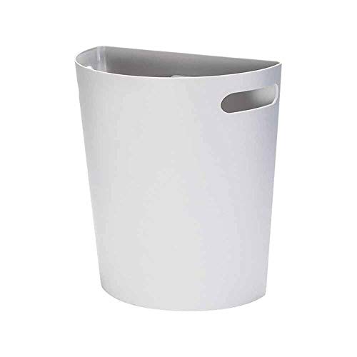 ALUKAP Small Garbage Can Kitchen Trash Can Plastic Wall Mounted Trash Bin Garbage Bag Holder Waste Container Bathroom Dustbin