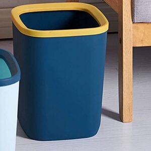 UNNIQ Trash can, Rectangular Trash Can,Garbage Container Bin for Bathrooms, Powder Rooms, Kitchens, Home Offices Plastic