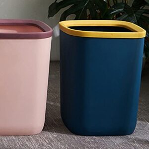 UNNIQ Trash can, Rectangular Trash Can,Garbage Container Bin for Bathrooms, Powder Rooms, Kitchens, Home Offices Plastic