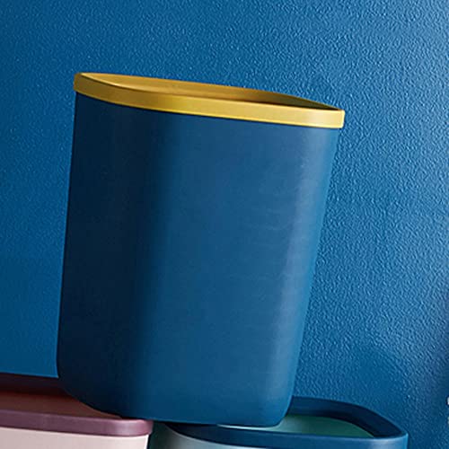 UNNIQ Trash can, Rectangular Trash Can,Garbage Container Bin for Bathrooms, Powder Rooms, Kitchens, Home Offices Plastic