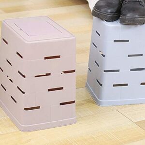 UNNIQ Trash can, Garbage bin Household can be Used in The Kitchen, Bedroom and Living Room PP Material Trash bin with Gland