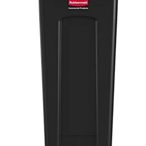 RubbermaidRubbermaid Commercial Products ProSave Shelf-Storage Ingredient Bin & Commercial Products Slim Jim Plastic Rectangular Trash/Garbage Can, 23 Gallon, Black