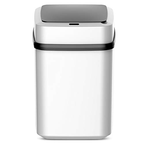 WSLLK Under Sink Trash can 10L Automatic Intelligent Sensor Smart Trash Can Dustbin Lid Motion Detector Kitchen Bedroom Energy-Saving No Noise Waste Bin