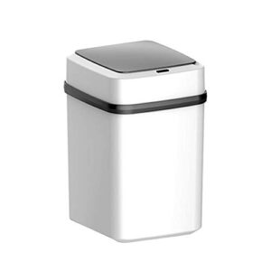 wsllk under sink trash can 10l smart trash can automatic motion detector dustbin intelligent waste bin silent garbage bag container for kitchen bathroom