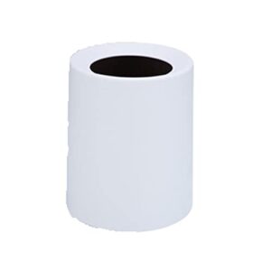 unniq trash can, plastic you haven’t seen round trash can, trash can recycling bin, bathroom, kitchen, bedroom, home office, outdoor trash can recycling (color : white, size : small)