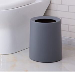 UNNIQ Trash can, Plastic You Haven't Seen Round Trash Can, Trash Can Recycling Bin, Bathroom, Kitchen, Bedroom, Home Office, Outdoor Trash Can Recycling (Color : White, Size : Small)