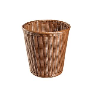 wsllk under sink trash can rattan woven waste bin trash can kitchen trash basket home office dustbin sundries garbage can accessories