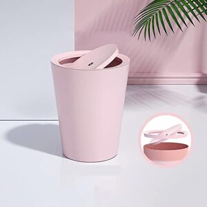bins for kitchen rubbish bin dustbin trash can swing lid home simple bathroom large creative nordic style paper basket suitable for bedroom kitchen living room office (color : twilight blue) ( color :
