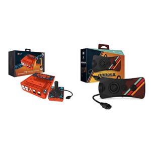 hyperkin retron 77: hd gaming console for atari 2600 (retro amber) – not machine specific & “ranger” premium wired gamepad for atari 2600 / retron 77