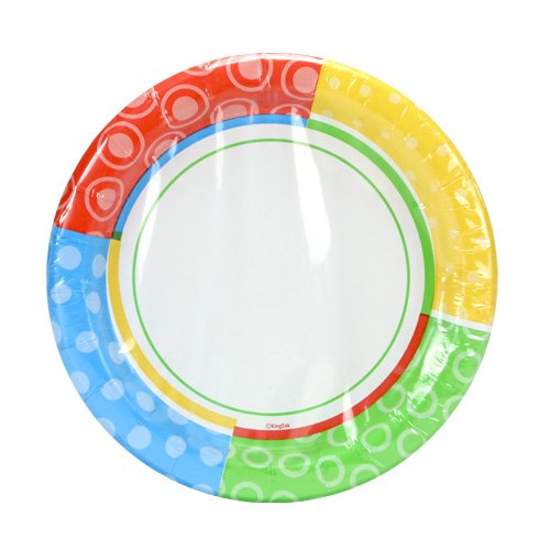 Nicole Home Collection Dazzling Dots Round Paper Appetizer Plates, 7"