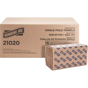 windsoft embossed 1-fold paper towels – 250 sheet per pack / 16 pack per carton