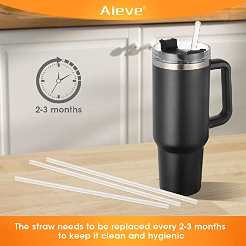 AIEVE 6 Pack Straw Replacement 40 oz Compatible with Stanley 40 oz Tumbler Stanley Cup Stanley Adventure Tumbler